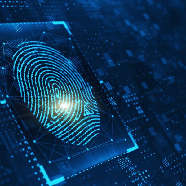 Finger print technology in blue lights